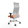Piqueras y Crespo Chaise de Bureau Albacete Orange et Blanc