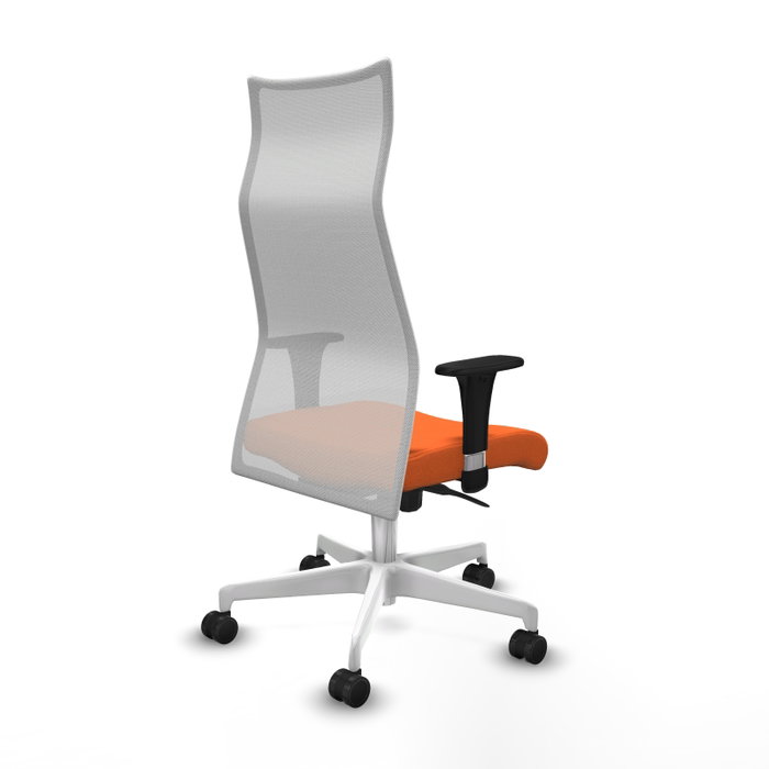 Piqueras y Crespo Chaise de Bureau Albacete Orange et Blanc Piqueras y Crespo Chaise de Bureau Albacete Orange et Blanc