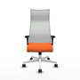 Piqueras y Crespo Chaise de Bureau Albacete Orange et Blanc