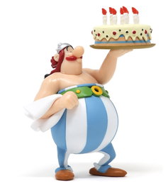 Plastoy Figurine Astérix Obélix Joyeux Anniversaire