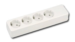 ELECTRICIDAD BASE MULTIPLE CON TT 4 TOMAS SCABLE 41004 ELECTRICIDAD BASE MULTIPLE CON TT 4 TOMAS SCABLE 41004