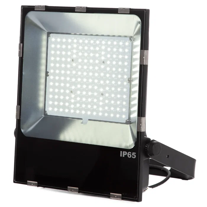 Proyector LED Slimline 150W 25500 Lumen, 6000K, IP65, Régulation TRIAC, CRI élevé, 120° - Projecteur pour Extérieur, Ateliers, Usines