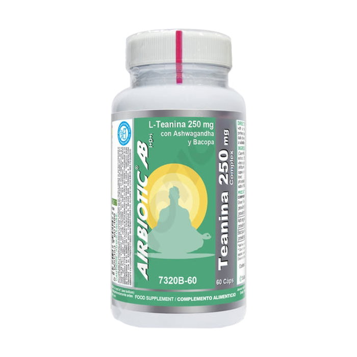 Airbiotic Teanina AB Complex 250 mg (Ashwagandha, Bacopa) 60 capsules Airbiotic Teanina AB Complex 250 mg (Ashwagandha, Bacopa) 60 capsules