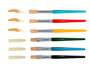 Innspiro Set de 24 pinceaux en cerda naturelle