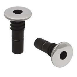 Q&Q Casquillo Rosca Madera Embutir Plástico para Mecanismos de Sofás avec Tapa Embellecedora Inox