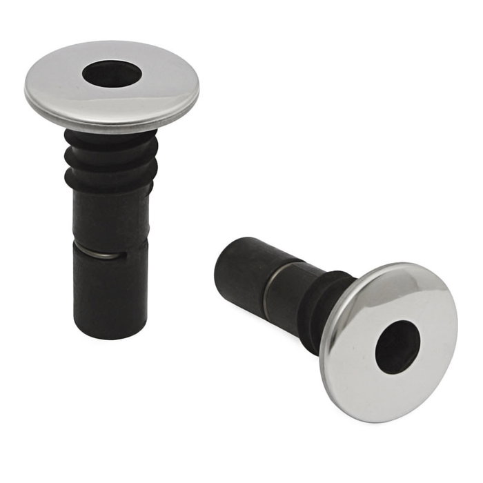 Q&Q Casquillo Rosca Madera Embutir Plástico para Mecanismos de Sofás avec Tapa Embellecedora Inox Q&Q Casquillo Rosca Madera Embutir Plástico para Mecanismos de Sofás avec Tapa Embellecedora Inox