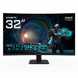 Gigabyte GS32QCA Moniteur de jeu incurvé 31,5 pouces QHD 180 Hz black