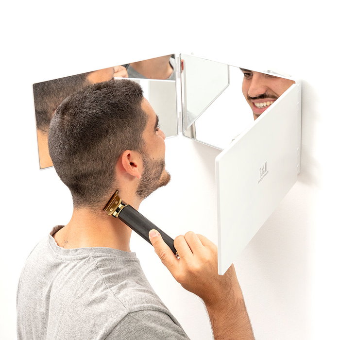 InnovaGoods Miroir de maquillage éclairé Miroir de salle de bain avec design pliant et vue