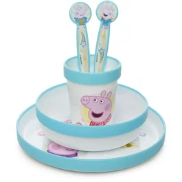 Thermobaby Coffret repas Peppa Pig 5 pièces - Bleu