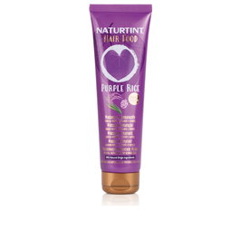 Naturtint Masque Cheveux Riz Violet Hair Food 150 ml - Hydratation Intense pour Cheveux Très Secs, Revitalise et Restaure la Brillance