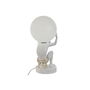 Lampe de bureau Home ESPRIT Blanc Doré Résine Plastique 220 V 14 x 14 x 32 cm