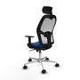 Piqueras y Crespo Chaise de Bureau 1D086N2 Bleu