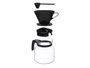 Vivalto Jarre Cafetière Filtre Noire 1,2L Verre Plastique 18x23x12.5cm (Set de 12)