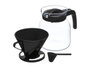 Vivalto Jarre Cafetière Filtre Noire 1,2L Verre Plastique 18x23x12.5cm (Set de 12)
