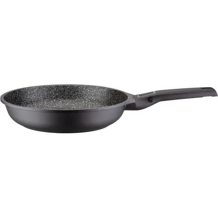 GSW EASY CLICK Poêle 28 cm en fonte d'aluminium, revêtement VITAFLON GRANIT sans PFAS, induction, manche amovible GSW EASY CLICK Poêle 28 cm en fonte d'aluminium, revêtement VITAFLON GRANIT sans PFAS, induction, manche amovible