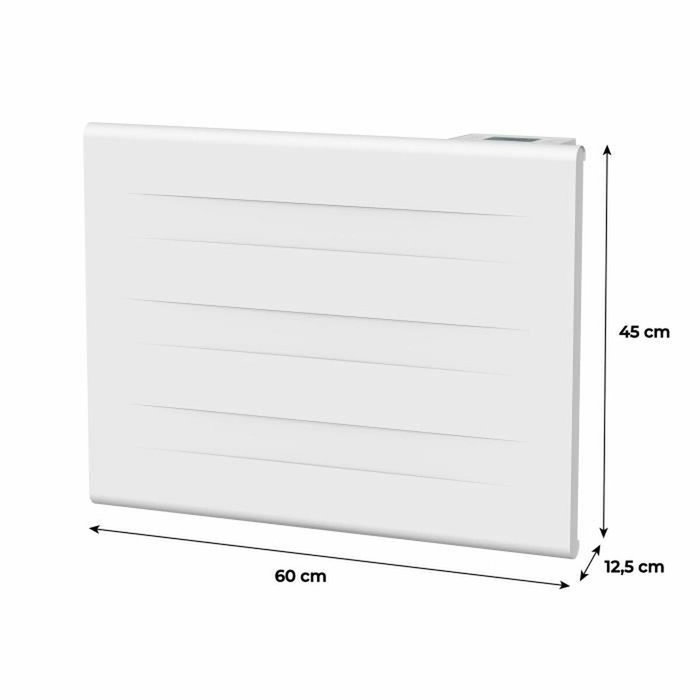 Oceanic Radiateur électrique fixe à inertie sèche 1000W Blanc mat Oceanic Radiateur électrique fixe à inertie sèche 1000W Blanc mat