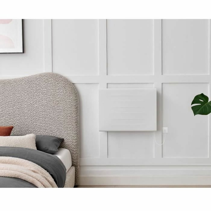 Oceanic Radiateur électrique fixe à inertie sèche 1000W Blanc mat Oceanic Radiateur électrique fixe à inertie sèche 1000W Blanc mat