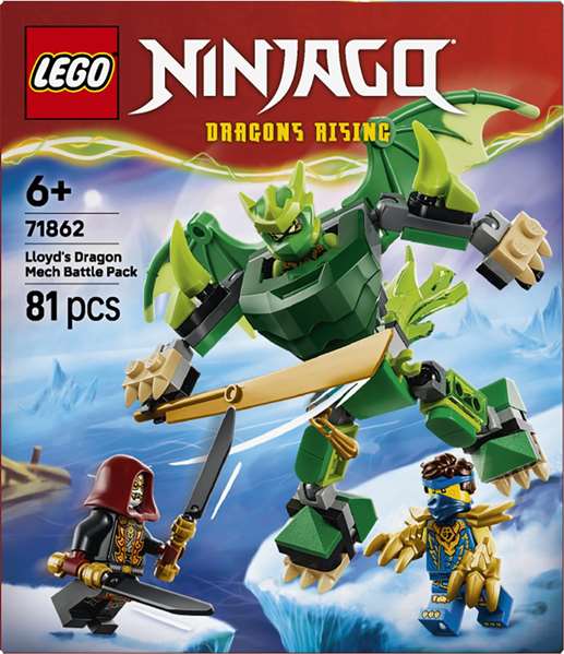 LEGO NINJAGO Pack de Combat : le Robot Dragon de Lloyd 71862