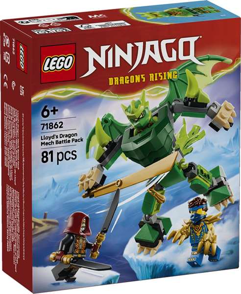 LEGO NINJAGO Pack de Combat : le Robot Dragon de Lloyd 71862