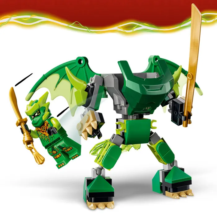 Lego 71862 Pack de Combat le Robot Dragon de Lloyd - Jeu Ninja 6 Ans Cadeau - NINJAGO Saison 4 Lego 71862 Pack de Combat le Robot Dragon de Lloyd - Jeu Ninja 6 Ans Cadeau - NINJAGO Saison 4