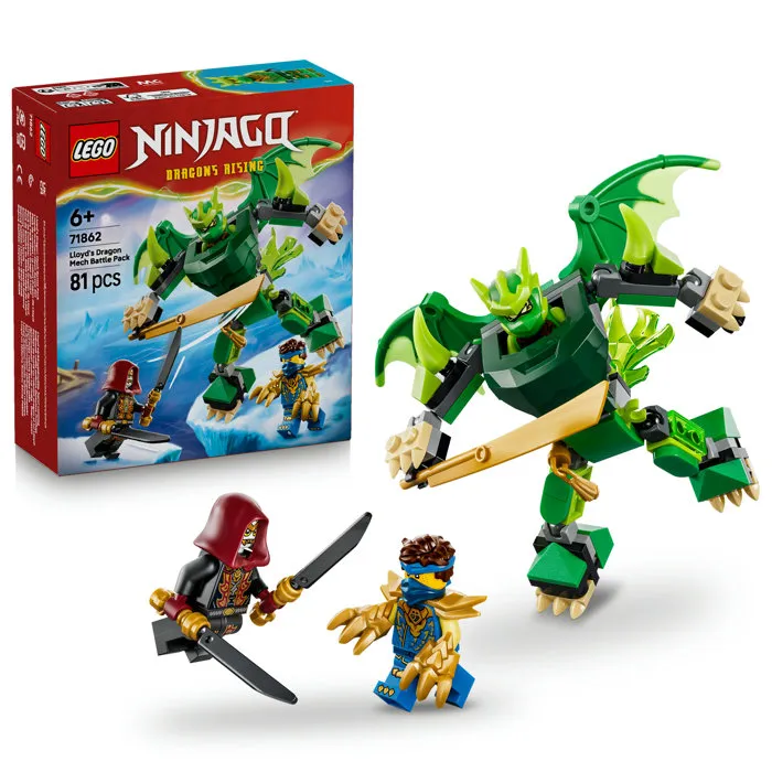 Lego 71862 Pack de Combat le Robot Dragon de Lloyd - Jeu Ninja 6 Ans Cadeau - NINJAGO Saison 4 Lego 71862 Pack de Combat le Robot Dragon de Lloyd - Jeu Ninja 6 Ans Cadeau - NINJAGO Saison 4