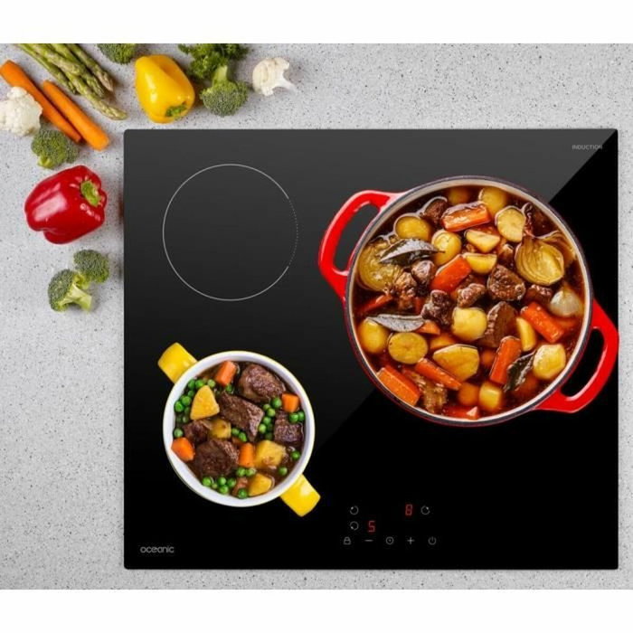 Oceanic Table de cuisson induction 3 foyers Noir Oceanic Table de cuisson induction 3 foyers Noir