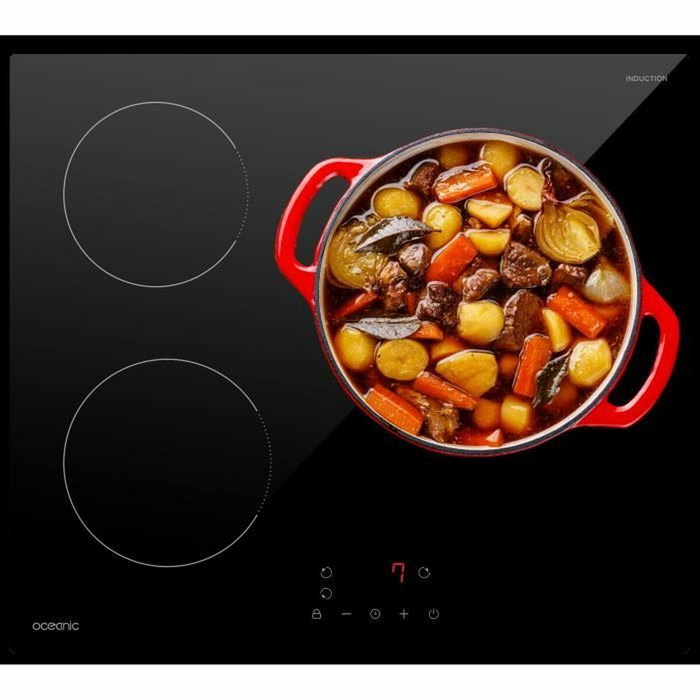 Oceanic Table de cuisson induction 3 foyers Noir Oceanic Table de cuisson induction 3 foyers Noir