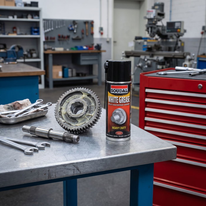 SOUDAL Graisse blanche en spray avec PTFE 400 ml