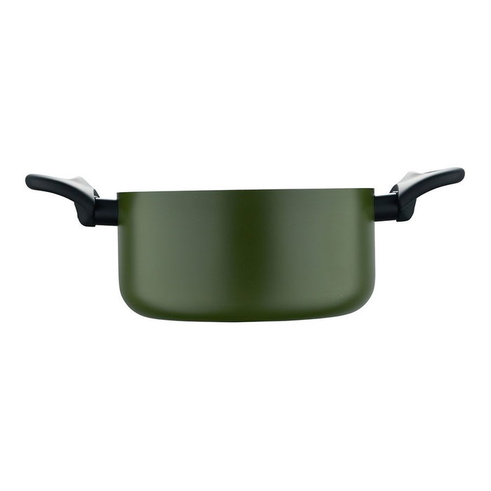 San Ignacio Casserole en aluminium pressé avec couvercle Induction Ø20 x 10 cm Vert
