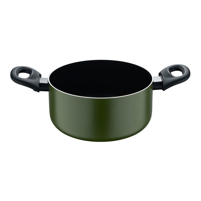 San Ignacio Casserole en aluminium pressé avec couvercle Induction Ø20 x 10 cm Vert