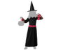 Déguisement Enfant Long de Sorcière Rose et Noir pour Halloween - Costume pour Fille 7-9 Ans