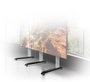 B-Tech BT8380-BASE Pied de colonne métallique ajustable avec embase de nivellement noir, pour chariots et structures de support d'écran