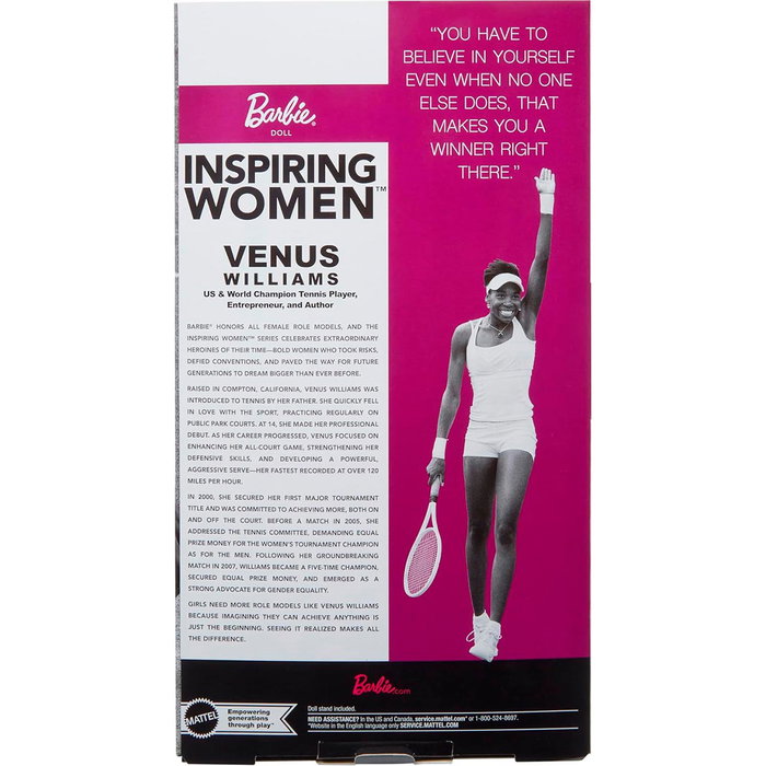 Mattel Barbie Signature Inspiring Women poupée Venus Williams