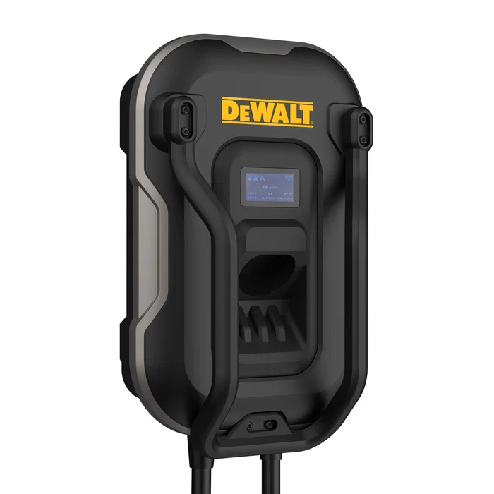 DEWALT - Borne de recharge murale pour véhicule électrique - 7.4 kW - Type 2 - Câble 5 m - 32A/380V AC - Recharge rapide - Certification IP65 - RFID DEWALT - Borne de recharge murale pour véhicule électrique - 7.4 kW - Type 2 - Câble 5 m - 32A/380V AC - Recharge rapide - Certification IP65 - RFID