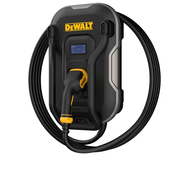 DEWALT - Borne de recharge murale pour véhicule électrique - 7.4 kW - Type 2 - Câble 5 m - 32A/380V AC - Recharge rapide - Certification IP65 - RFID DEWALT - Borne de recharge murale pour véhicule électrique - 7.4 kW - Type 2 - Câble 5 m - 32A/380V AC - Recharge rapide - Certification IP65 - RFID