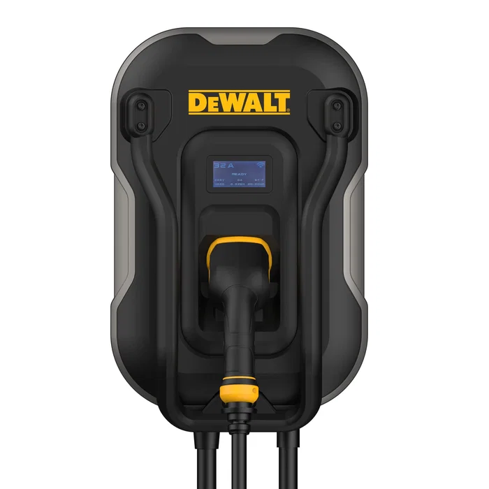 DEWALT - Borne de recharge murale pour véhicule électrique - 7.4 kW - Type 2 - Câble 5 m - 32A/380V AC - Recharge rapide - Certification IP65 - RFID DEWALT - Borne de recharge murale pour véhicule électrique - 7.4 kW - Type 2 - Câble 5 m - 32A/380V AC - Recharge rapide - Certification IP65 - RFID