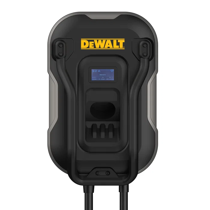 DEWALT - Borne de recharge murale pour véhicule électrique - 7.4 kW - Type 2 - Câble 5 m - 32A/380V AC - Recharge rapide - Certification IP65 - RFID DEWALT - Borne de recharge murale pour véhicule électrique - 7.4 kW - Type 2 - Câble 5 m - 32A/380V AC - Recharge rapide - Certification IP65 - RFID