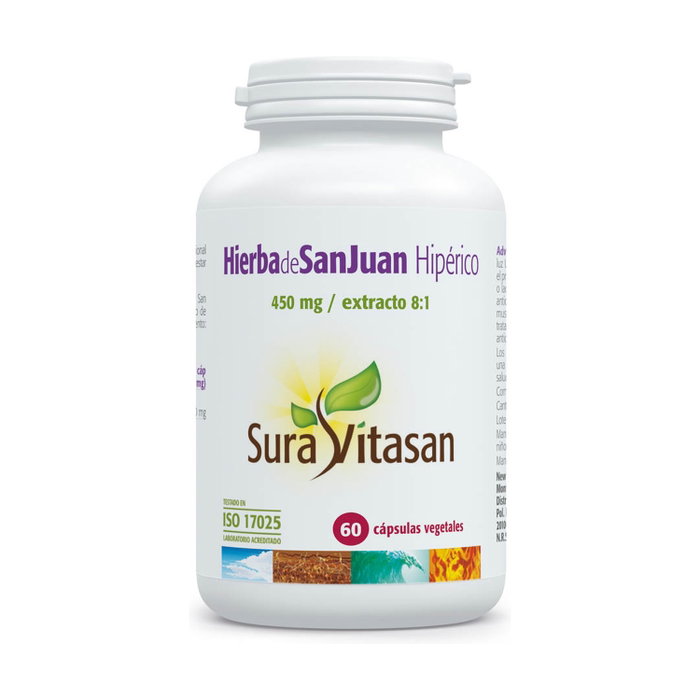 Sura Vitasan Hierba de San Juan (Hipérico) 450mg 60 capsules Sura Vitasan Hierba de San Juan (Hipérico) 450mg 60 capsules