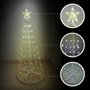 GSC Evolution Arbre LED Isoka 1,2 m, 8 fonctions, Lumière chaude, Argenté
