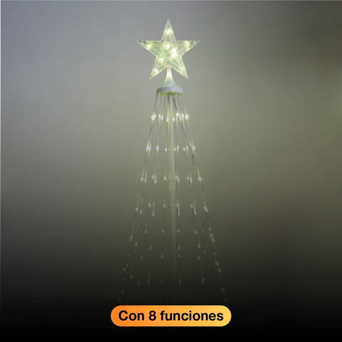 GSC Evolution Arbre LED Isoka 1,2 m, 8 fonctions, Lumière chaude, Argenté GSC Evolution Arbre LED Isoka 1,2 m, 8 fonctions, Lumière chaude, Argenté