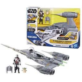 Hasbro Star Wars Epic Hero Series - Vaisseau N-1 Starfighter The Mandalorian avec Figurines Grogu et Mandalorien 10 cm, Jouet Enfant 4 Ans et Plus