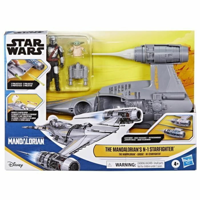 Hasbro Star Wars Epic Hero Series Vaisseau N-1 Starfighter de The Mandalorian avec figurines Grogu et Mandalorien