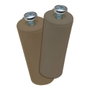 Edm Butée PR08 Marron 40 mm (Lot de 2)