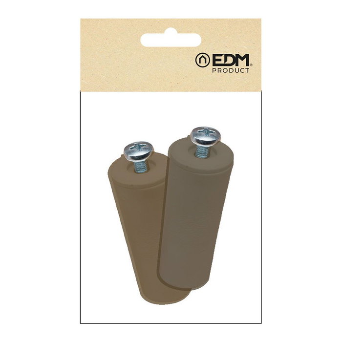 Edm Butée PR08 Marron 40 mm (Lot de 2)