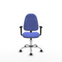 PIQUERAS Y CRESPO Chaise de bureau Algarra bleu clair