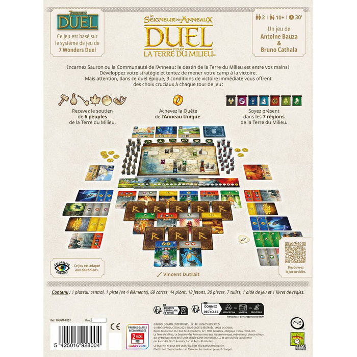 Asmodee Le Seigneur des Anneaux - Duel pour la Terre du Milieu