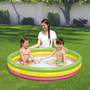 Bestway 51103 Piscine Gonflable Enfant 3 Anneaux Fond Rembourré 152x30 cm +2 Ans Jardin