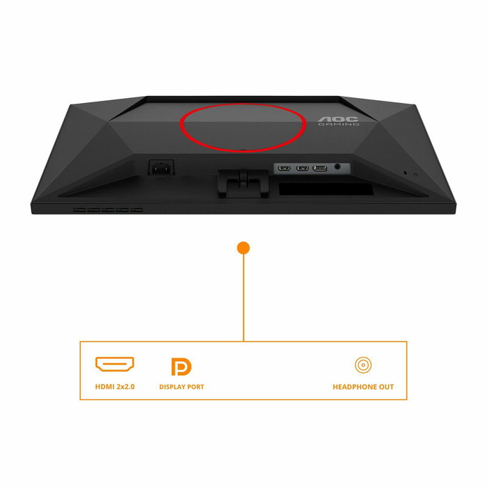AOC 25G4SRE Écran PC Gaming 24.5 pouces Full HD 165 Hz 1 ms, HDMI/DisplayPort, Noyau de Jeu G4, Noir/Rouge AOC 25G4SRE Écran PC Gaming 24.5 pouces Full HD 165 Hz 1 ms, HDMI/DisplayPort, Noyau de Jeu G4, Noir/Rouge
