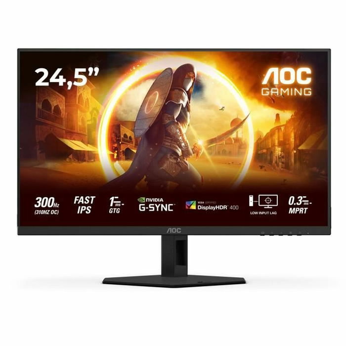 AOC 25G4SRE Écran PC Gaming 24.5 pouces Full HD 165 Hz 1 ms, HDMI/DisplayPort, Noyau de Jeu G4, Noir/Rouge AOC 25G4SRE Écran PC Gaming 24.5 pouces Full HD 165 Hz 1 ms, HDMI/DisplayPort, Noyau de Jeu G4, Noir/Rouge