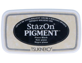 Tsukineko STAZON PIGMENT Almohadilla de tinta Noir opaque